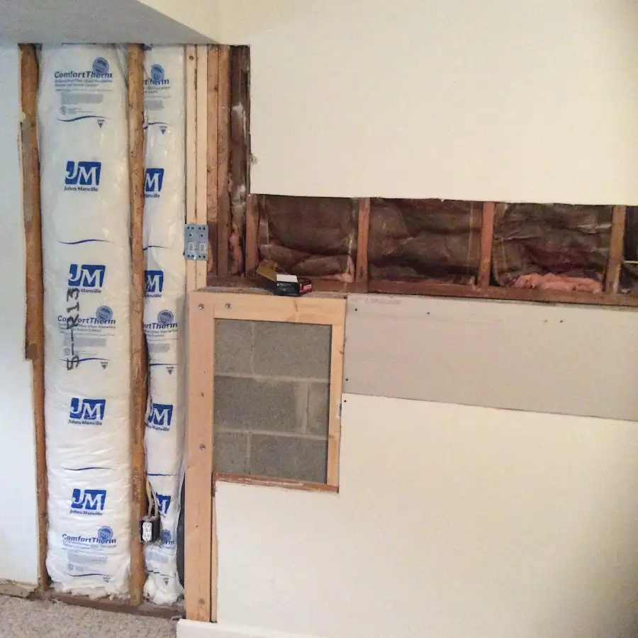 Wall insulation replacement during Contents Cleaning & Restoration in Eagan